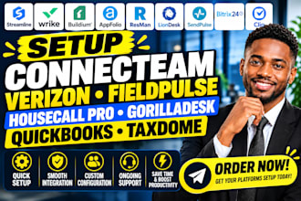setup streamline wrike buildium appfolio resman liondesk sendpulse bitrix24 clio