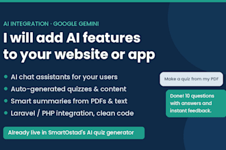 add ai features to your website or app with google gemini