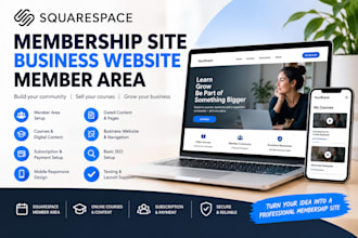 squarespace membership site squarespace business squarespace website member area