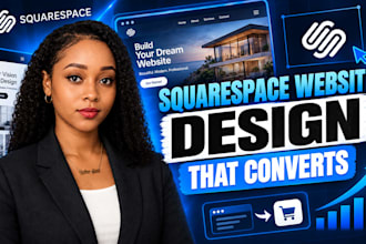 design, redesign, or build a professional squarespace website