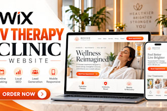 build a wix iv therapy clinic website with booking
