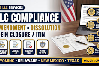 do llc ownership transfer, file llc amendment dissolve US llc close ein