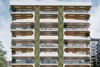 design an apartment complex with 3d architectural visualization