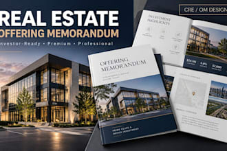 design luxury commercial real estate offering memorandum om investment brochure