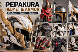 do pepakura helmet templates for cosplay armor, eva foam and halloween costumes