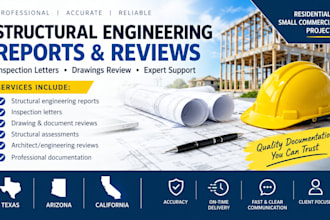 do structural engineering report architect review inspection letter tx az ca