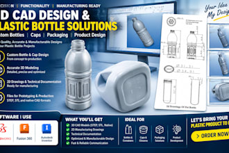 design custom blow molds, bottle molds, cores, cavities and production tooling