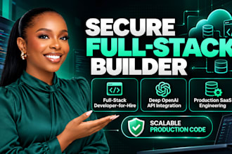 build secure full stack developer, ai saas, ai integration and ai app, supabase