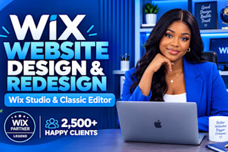 design wix website and redesign a business wix website