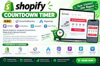 bfcm countdown timer gsc  essential samita algoshop powr profy attrac popup