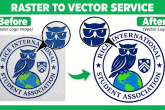 convert png jpg image to vector, svg, eps, ai and editable files