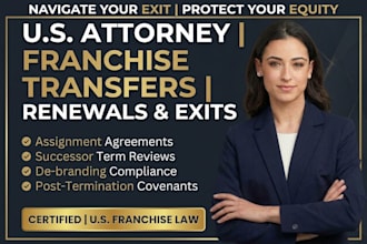 legal review franchise transfers, renewals, terminations, and exits