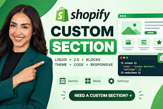 buildshopify custom section liquid section custom block shopify 20 theme section