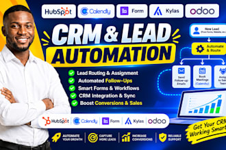 hubspot lead routing automation followup calendly form kylas odoo CRM engagebay