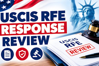 review your uscis rfe response and immigration case documents
