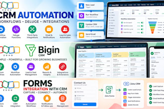 build zoho forms and integrate them with zoho CRM