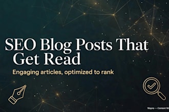 write an engaging SEO blog post or article
