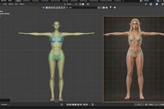 model a game ready assets, character for unreal engine,unity game