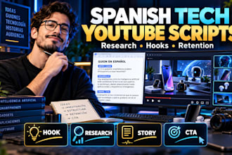 ghostwrite engaging youtube video script outlines for spanish tech channels