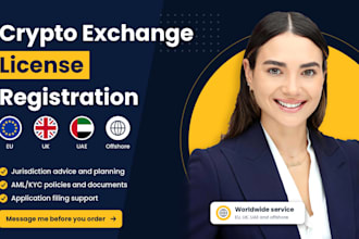 handle crypto exchange license registration worldwide