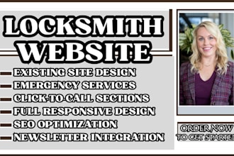design a locksmith, key service, and emergency locksmith wordpress website