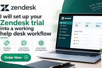 set up your zendesk trial into a working help desk workflow