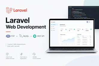 build custom laravel web applications