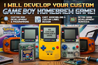 develop a custom game boy homebrew nintendo game boy rom cartridge retro gaming