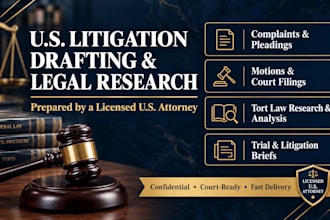 conduct US tort law research and legal case analysis as an attorney
