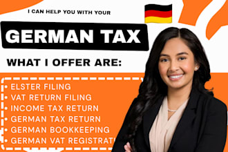 help with german tax return, vat and elster filing