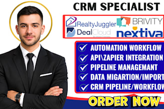 setup realty juggler health care deal cloud in4suite crm brivity nextiva vonage