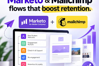 set up marketo and mailchimp flows for your business
