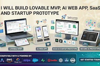 build lovable mvp, ai web app, saas and startup prototype