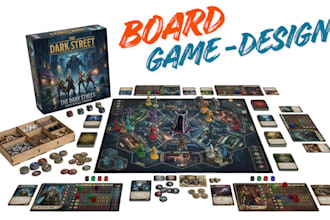 design board game design tabletop game design card games box rulebook tcg layout