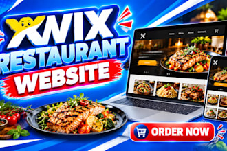 build wix restuarant site with online ordering and booking in 24hrs