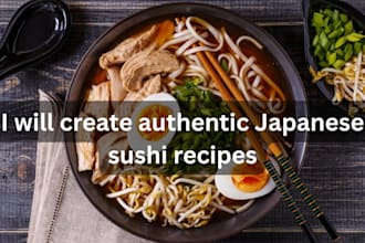 create authentic japanese sushi recipes