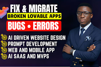 fix lovable bug, lovable ai website, lovable saas mvp, lovable dev in 1 hour