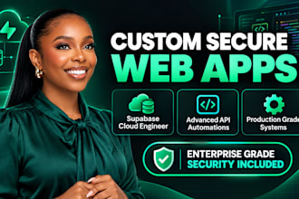 build secure ai developer, ai web app, ai integration, custom web app, supabase