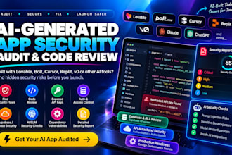 audit your ai generated or vibe coded app for security flaws