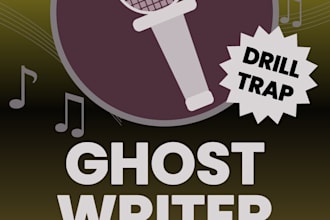 ghostwrite hip hop, rap, drill and trap lyrics for your song