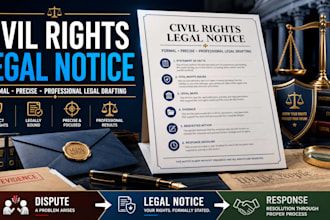 draft a formal civil rights legal notice for your case