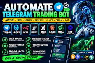 automate telegram trading bot jarvis ai n8n hermes grok bot claude openai dot