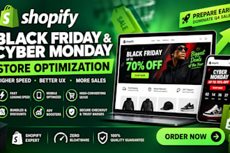 optimize your shopify store for black friday, cyber monday, and holiday sales