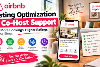 optimize your airbnb listing with SEO and co host support