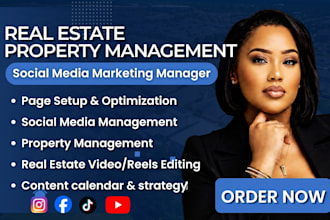 be real estate social media manager for realtors and property management airbnb
