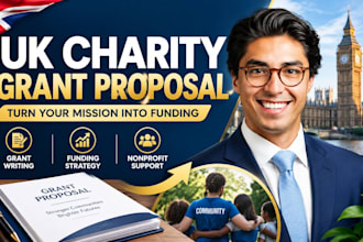 write UK charity grant proposal for nonprofit funding support