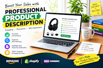 write professional product descriptions