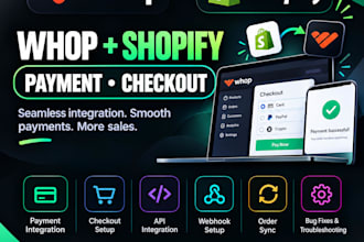 setup your whop payment with shopify store checkout fix payment gateway bug fix
