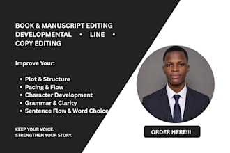 developmental edit your fiction manuscript
