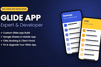 build glide app, no code app or google sheets mobile app as your glide expert